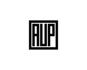 AUP logo design vector template