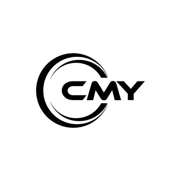CMY letter logo design in illustration. Vector logo, calligraphy designs for logo, Poster, Invitation, etc.