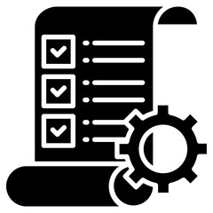 Standard Operating Procedures Icon For Design Elements