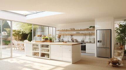 Modern Culinary Haven: Gourmet Cooking Space with Stylish Appliances for Home Chefs