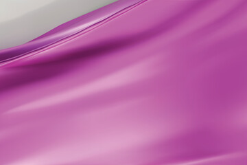 The luxury of purple fabric texture background. Closeup of rippled silk fabric. Stacked silk fabrics. Purple background. 3D vector illustration.