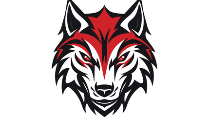 Wolf  vector logo icon illustration mascot flat Vector