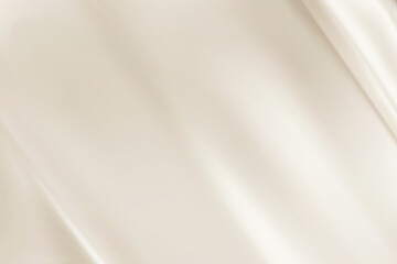 Abstract light beige gradient background. Minimalistic subtle wavy silk texture. 3D vector illustration. - obrazy, fototapety, plakaty