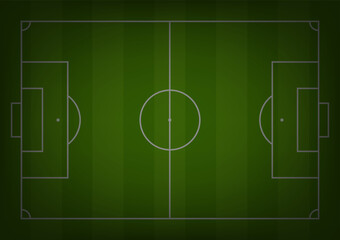 Soccer Field or Football Field Texture Background. Vector Illustration.  © BillionsPhoto