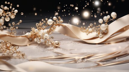 Luxurious beauty and fashion background for upscale accessory visuals