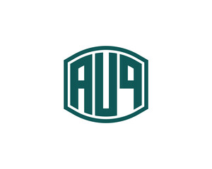 AUQ Logo design vector template