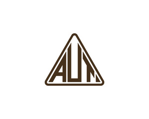 AUT logo design vector template