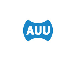 AUU Logo design vector template