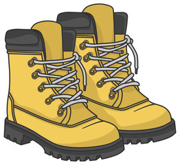 vector boot with black outline without background