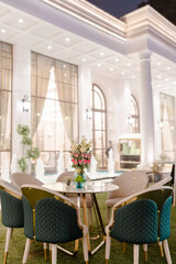 room interior with table