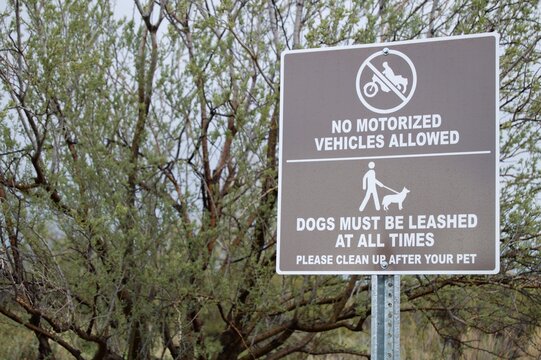 Instructional Sign in Park