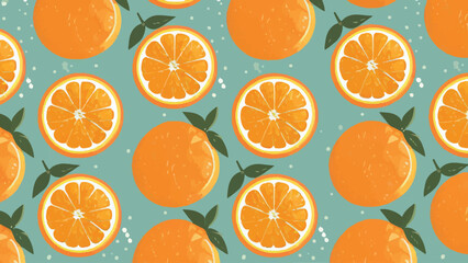 Flat Design Vector Illustration of a Orange 