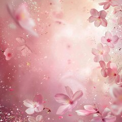 Fototapeta na wymiar pure white flowers on a pink background