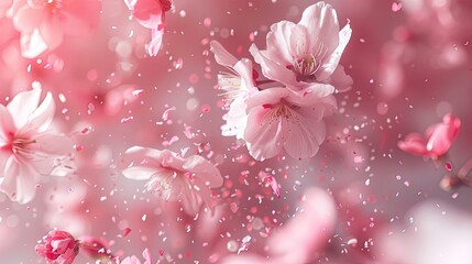Fototapeta na wymiar pure white flowers on a pink background