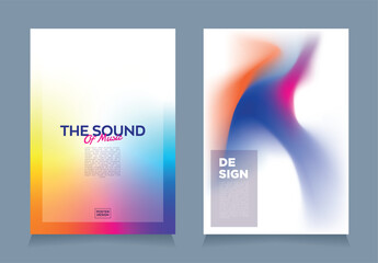 combination of minimalist poster design with abstract gradient, musical event minimalist poster style