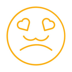 Sad face icon design