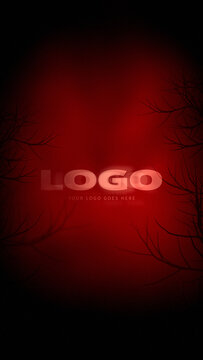 Dark Forest Horror Logo Vertical Stories Opener for Social Media