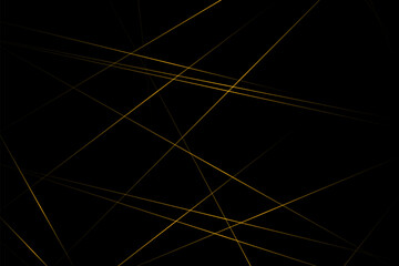 Abstract black with gold lines, triangles background modern design. Vector illustration EPS 10.