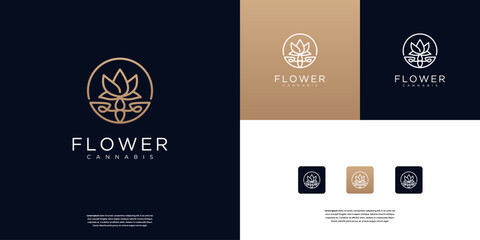 Elegant beauty flower logo icon design. Universal nature logo design template.