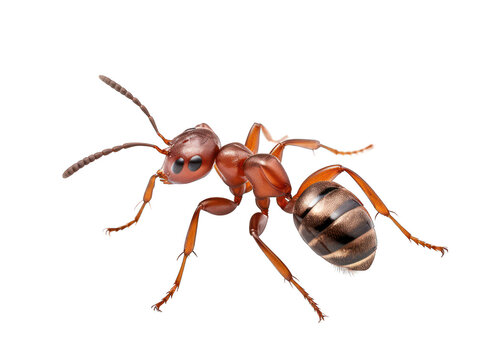 ant isolated on transparent background, transparency image, removed background