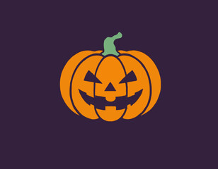 Pumpkin Flat Design Vegetable Icon
