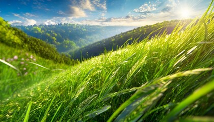 Green grass, natural outdoors. Grass texture 