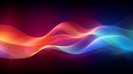 Abstract wavy lines, interesting abstract background and bokeh
