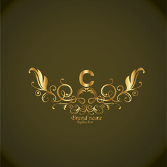 Web Creative Initial letter c logo design with modern business vector template. Creative isolated c monogram logo design