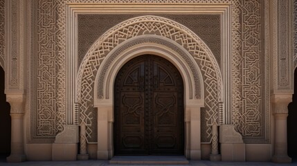 Decorative patterns on a grand entrance