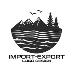 Import-Export Vector Logo Design