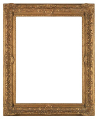 Old picture frame in PNG format on a transparent background.