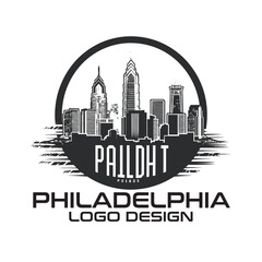 Obraz premium Philadelphia Vector Logo Design