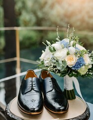  Beautiful wedding shoes of the groom