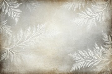 Grunge abstract background mimicking the texture of old paper, layers of translucency showcase intermingling shades of white and silver, evoking a sense of antiquity and wear, silver accents