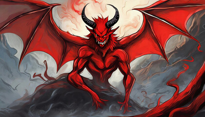 The red devil in hell