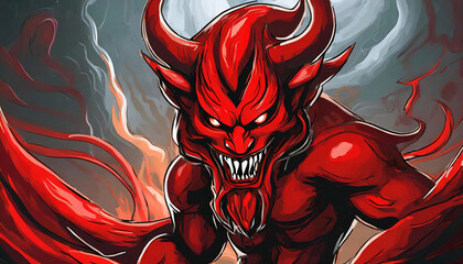 The red devil in hell