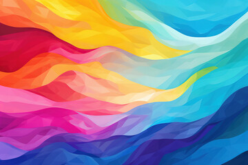 Fototapeta na wymiar abstract colorful rainbow background with waves