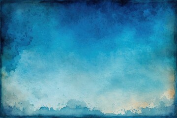 Grunge-style abstract background, old paper texture, varying degrees of translucency, layers of blue and sapphire tones, resembling aged parchment with a contemporary twist, optical depth, texture - obrazy, fototapety, plakaty