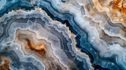 Obraz premium Geode rock texture, background and wallpaper. Neural network generated image. Not based on any actual scene or pattern.