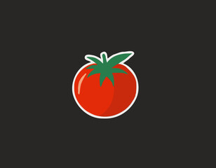 Tomato Icon clipart vegetable vector illustration