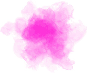 Fototapeta premium Abstract watercolor blot painted background. Vector isolated illustration. Pink fuscia