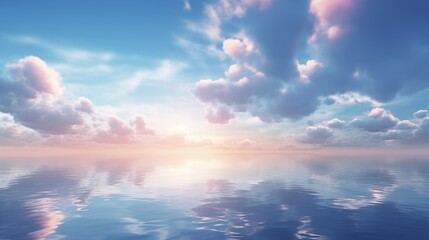 Clouds in the morning sky over the sea background pattern. Sunset or sunrise wallpaper. Decorative...