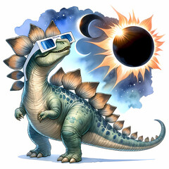 Dinosaur Total Solar Eclipse