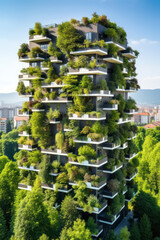 Green Milan: A Modern, Futuristic Tower in the Heart of Italy's Cityscape.