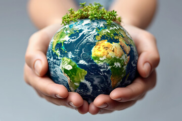 Person Holding Small Earth in Hands