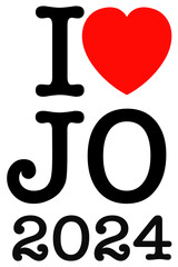 I LOVE JO Jeux Olympiques 2024 Picto 13