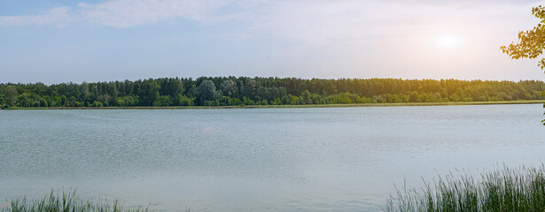 Large lake or river in good Sunny weather