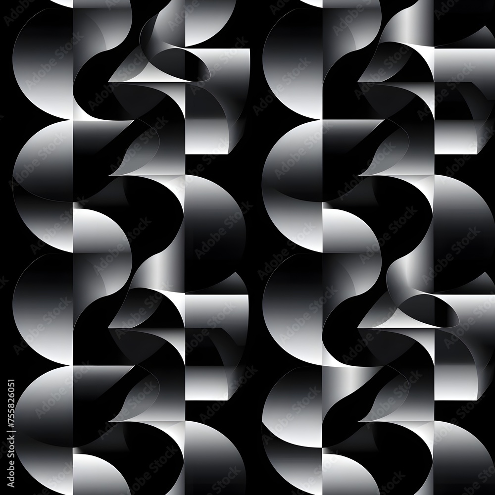 Poster background: seamless repetition of abstract geometric shapes creates a dynamic and versatile backdro