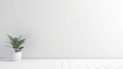 Minimalistic white background with light shadows