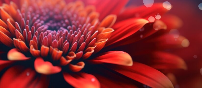 wet red blooming Flowers background
